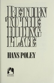 Cover of: Return to the Hiding Place by Hans Poley