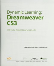 Cover of: Dynamic learning, Dreamweaver CS3: with video tutorials and lesson files