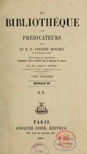 Cover of: La bibliothèque des prédicateurs