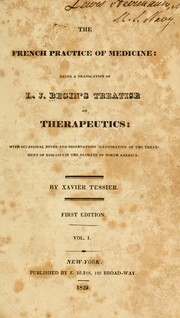 The French practice of medicine by L. J. Bégin