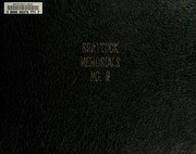 Cover of: Shattuck memorials no. II: memorials no. II of the descendents of William Shattuck, the progenitor of the families in America that have borne his name, including an introduction, and an appendix containing collateral information