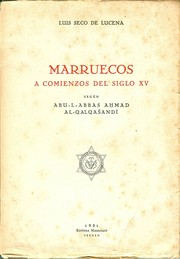 Cover of: Marruecos a comienzos del siglo XV.