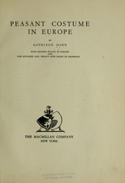 Cover of: Peasant costume in Europe