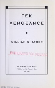 Cover of: Tek vengeance by William Shatner