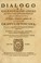 Cover of: Dialogo di Galileo Galilei Linceo matematico sopraordinario dello stvdio di Pisa.