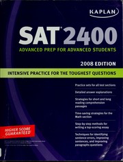 Cover of: SAT 2400