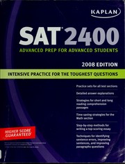 Cover of: SAT 2400 by Kaplan Test Prep and Admissions