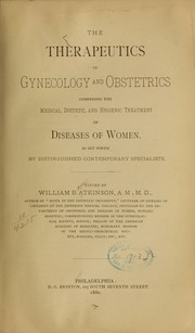 Cover of: The therapeutics of gynecology and obstetrics