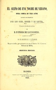 Cover of: El sueño de una noche de verano: ópera cómica en tres actos