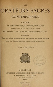 Les Orateurs sacres contemporains by Antoine Ricard