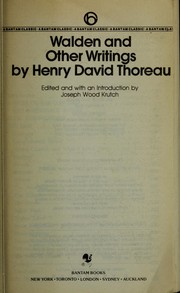 Walden and other writings