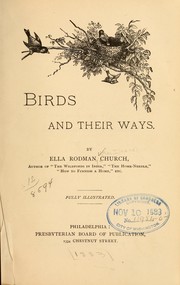 Cover of: Birds and their ways