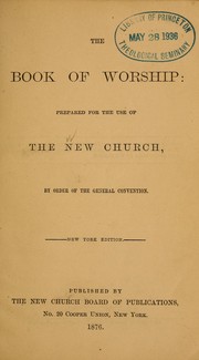 Cover of: Book of worship by New Jerusalem Church
