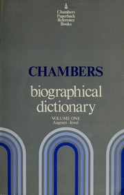 Cover of: Chambers biographical dictionary