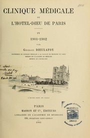 Cover of: Clinique médicale de l'Hôtel-Dieu de Paris