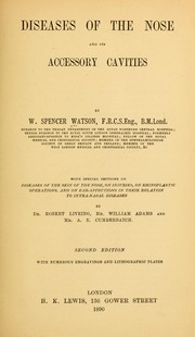 Cover of: Diseases of the nose and its accessory cavities