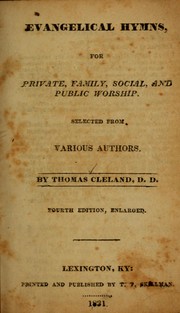 Cover of: Evangelical hymns for private, family, social and public worship