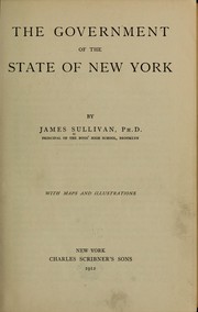 Cover of: The government of the state of New York