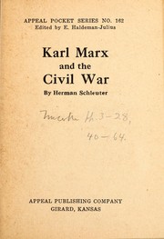 Karl Marx and the Civil War by Hermann Schlüter