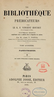 Cover of: La bibliothèque des prédicateurs