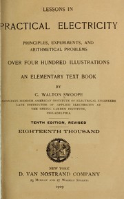 Cover of: Lessons in practical electricity by C. Walton Swoope