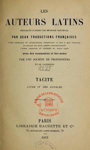 Cover of: Livre IV des Annales