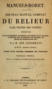 Cover of: Nouveau manuel complet du relieur by Louis Sébastien Lenormand