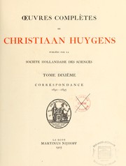 Cover of: Oeuvres complètes de Christiaan Hugens