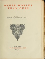 Cover of: Other worlds than ours