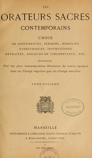 Cover of: Les Orateurs sacres contemporains by Antoine Ricard