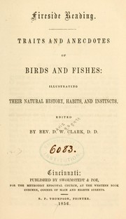 Cover of: Traits and anecdotes of birds and fishes