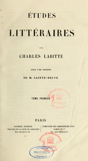 Cover of: Études littéraires