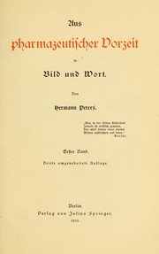 Cover of: Aus pharmazeutischer Vorzeit in Bild und Wort