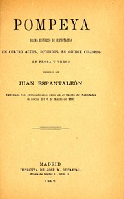 Cover of: Pompeya by Juan Espantaleón