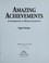 Cover of: Amazing achievements