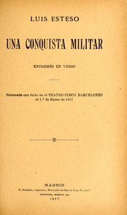 Cover of: Una conquista militar: entremés en verso