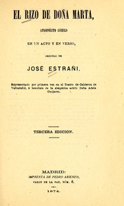 Cover of: El rizo de doña Marta: apropósito cómico en un acto y en verso