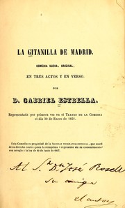 La gitanilla de Madrid by Gabriel Estrella