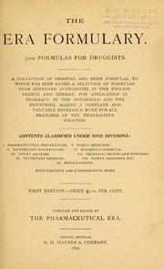 The Era formulary. 5000 formulas for druggists