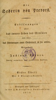 Cover of: Die Seherin von Prevorst by Justinus Andreas Christian Kerner