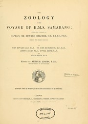 Cover of: The zoology of the voyage of H. M. S. Samarang by Adams, Arthur