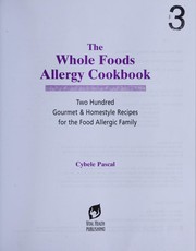 Cover of: The whole foods allergy cookbook by Cybele Pascal