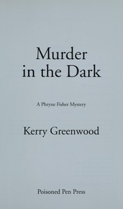 Cover of: Murder In The Dark