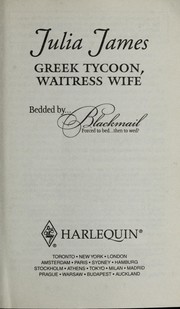 Cover of: Greek tycoon, waitress wife