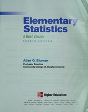 Cover of: Elementary statistics by Allan G. Bluman
