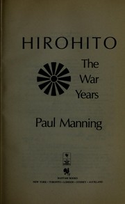Cover of: Hirohito by Paul Manning