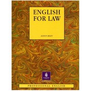 Cover of: English for law