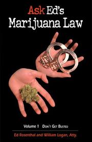 Cover of: Ask Ed: Marijuana Law: Volume 1 by Ed Rosenthal, William Logan