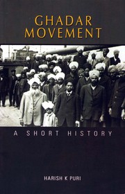 Cover of: Ghadar Movement by 