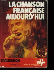 Cover of: La chanson française aujourd'hui